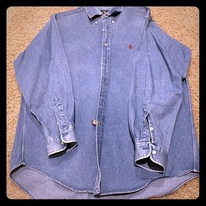 Men’s Polo Chambray Shirt